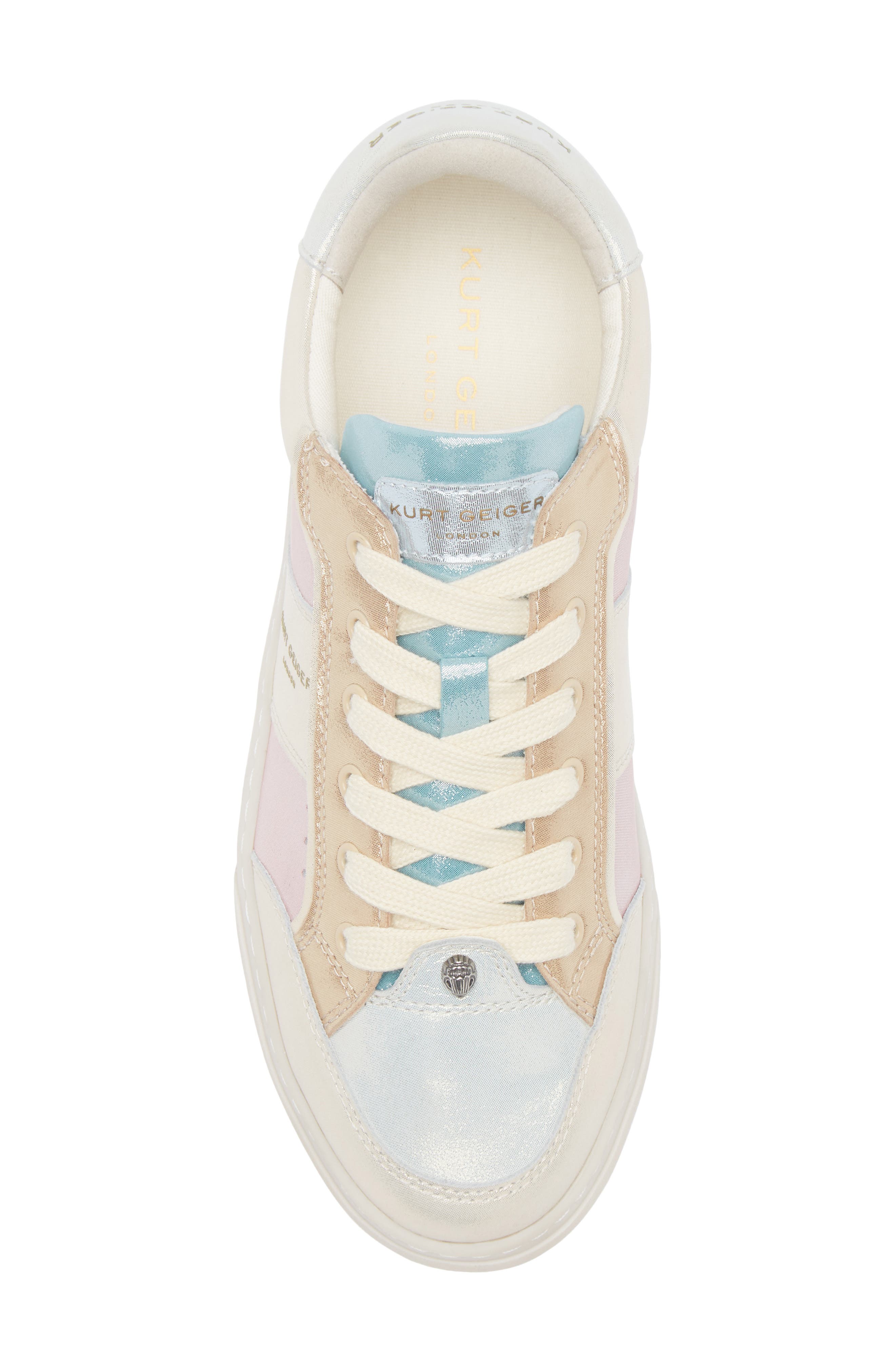 Kurt Geiger London Kensington Slim Cupsole Sneaker, Alternate, color, Metal Comb