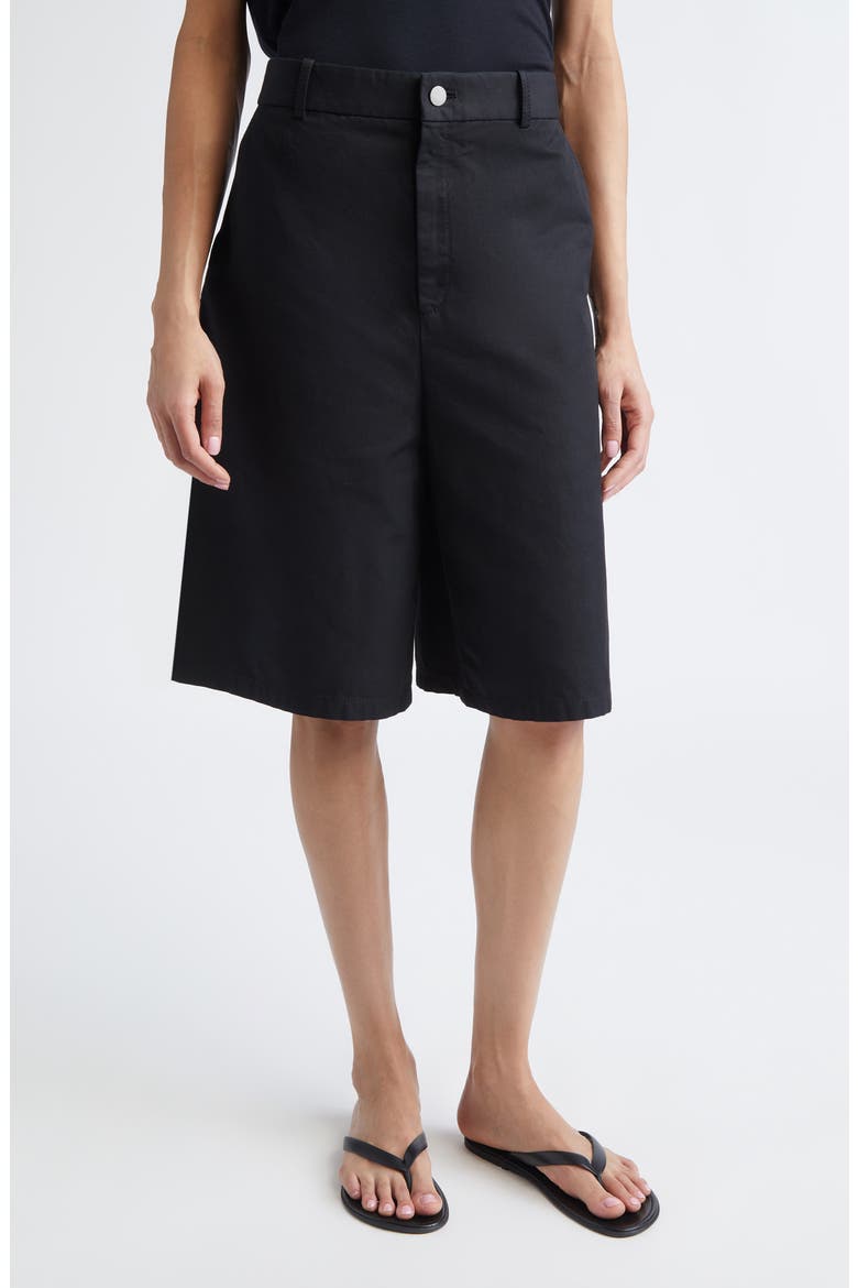 Doyer Cotton Shorts, Main, color, BLACK
