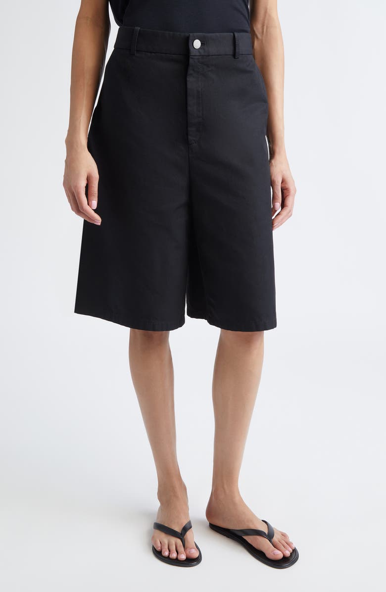 PARTOW Doyer Cotton Shorts, Main, color, Black