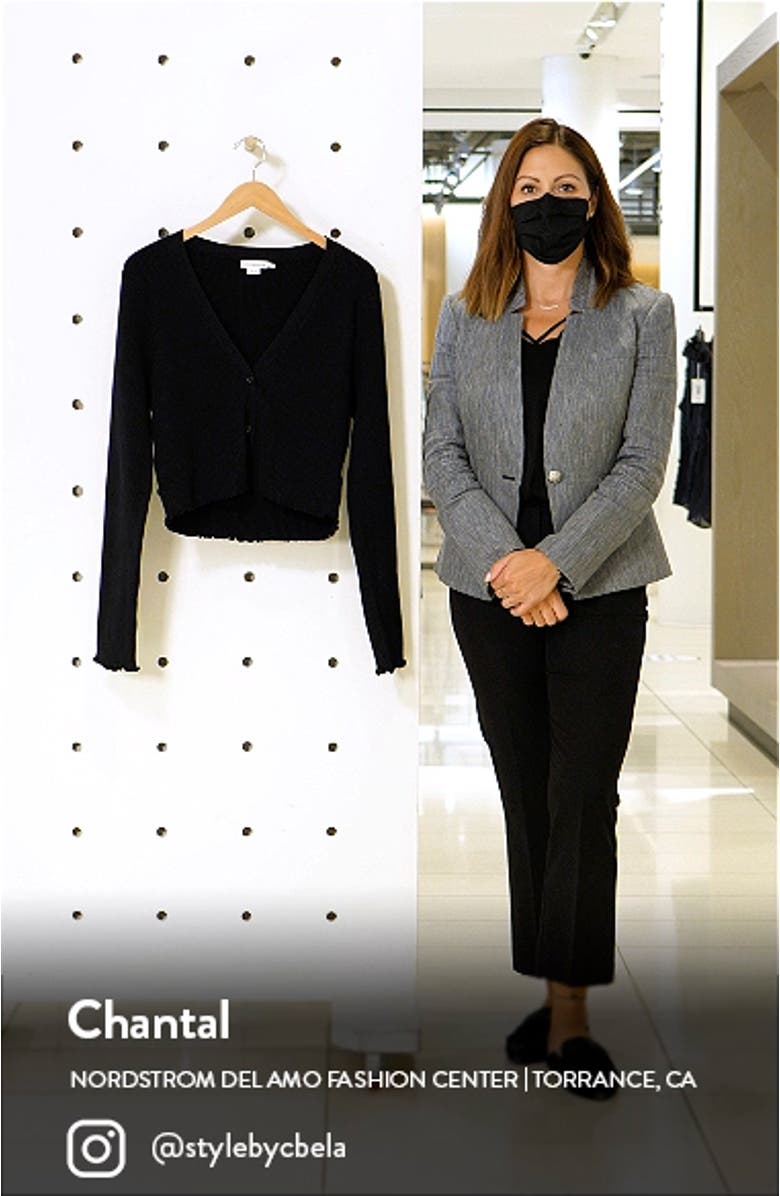 Good American Lettuce Edge Cardigan, sales video thumbnail