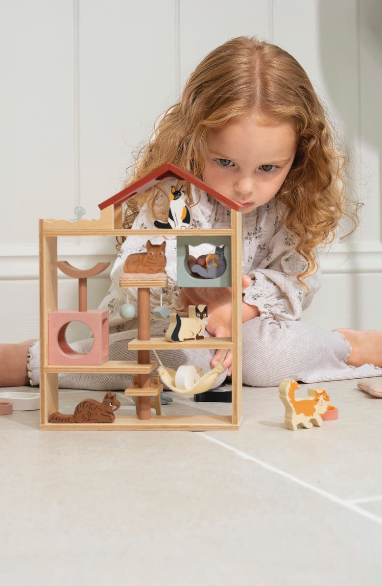 Tender Leaf Toys Purrfect Stay Cat Hotel Playset, Alternate, color, 