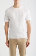 BOSS Tesar Textured Cotton & Silk T-Shirt