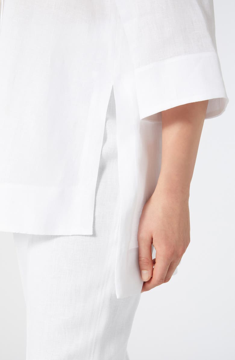 Marina Rinaldi Florida Linen Canvas Tunic, Alternate, color,