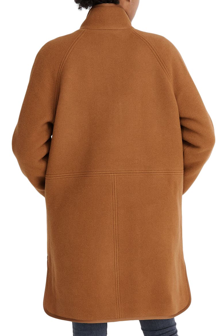Estate Cocoon Coat, Alternate, color, MELANGE CAMEL