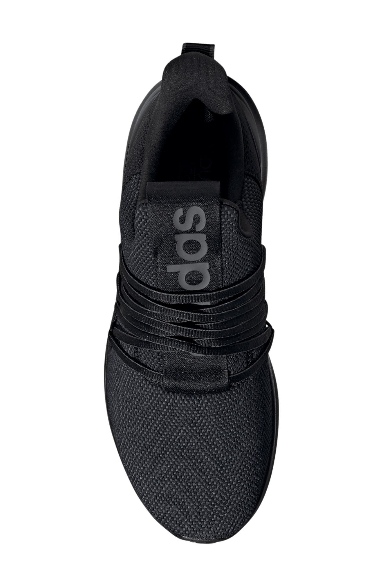 adidas Lite Racer Lace-up Activewear Sneaker, Alternate, color, Black/ Grey/ Black