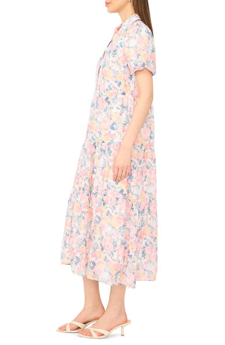 CeCe Short Sleeve Shirtdress, Alternate, color, Rose