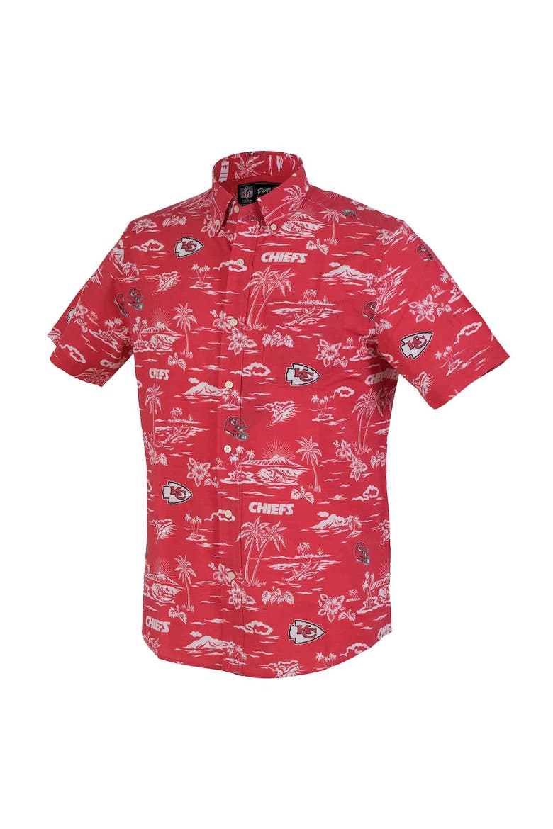 Men's Reyn Spooner Red Kansas City Chiefs Kekai Performance Button-Down Shirt, Alternate, color, Red