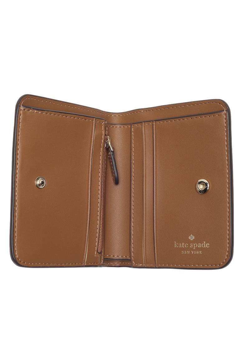 lena small bifold wallet, Alternate, color, WARM GINGERBREAD