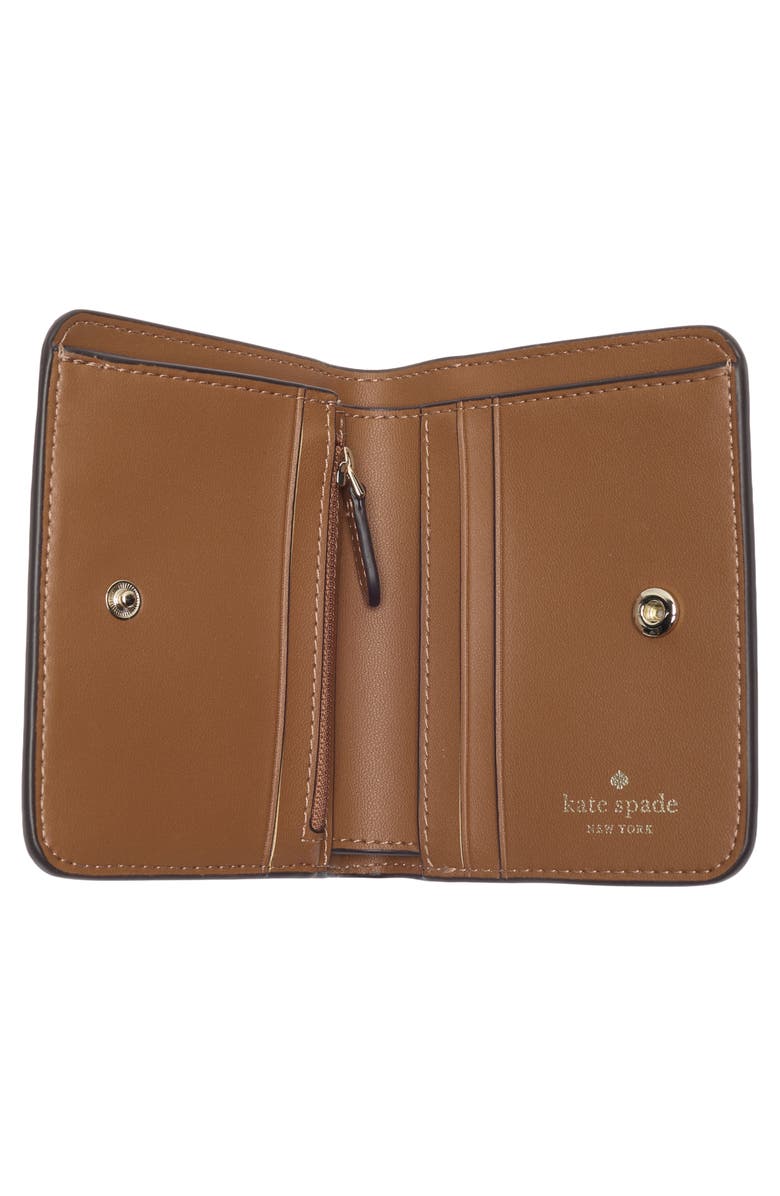 Kate Spade New York lena small bifold wallet, Alternate, color, Warm Gingerbread