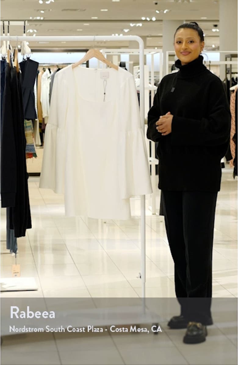 Jace Split Long Sleeve Minidress, sales video thumbnail