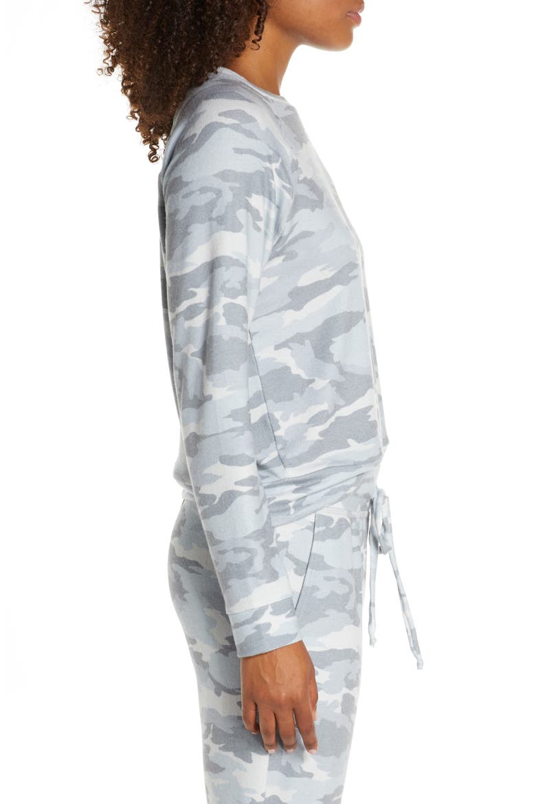 Hacci Raglan Pullover, Alternate, color, GRAY CAMO HEATHER