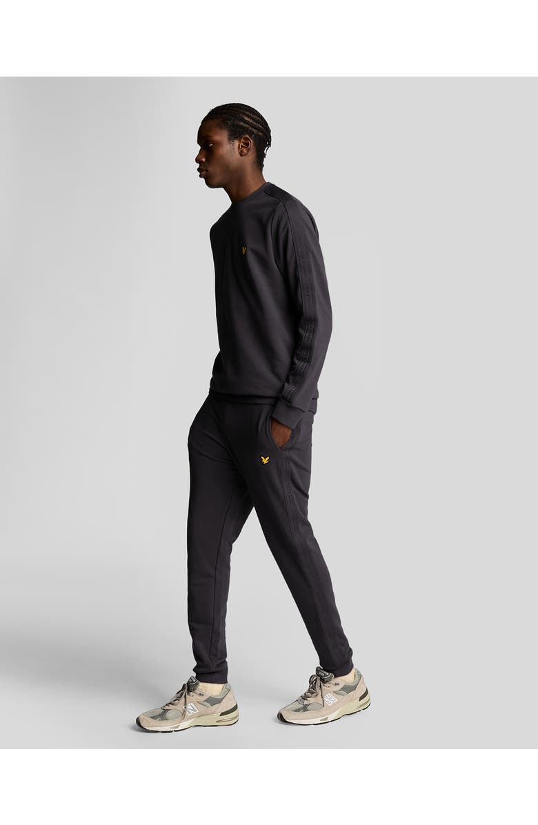 Lyle & Scott Tape Trackies, Alternate, color, Graphite