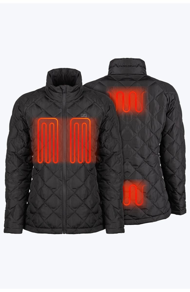 Mobile Warming Trilogy 3-in-1 Heated Waterproof Jacket, Alternate, color, Black