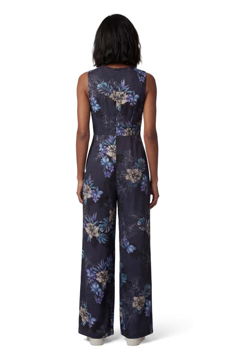 Lords of Harlech JENNY EXOTIC FLORAL BLACK WOMENS TAILORED JUMPSUIT, Alternate, color, Black