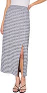 Ming Wang Heritage Fit Textured Knit Maxi Skirt