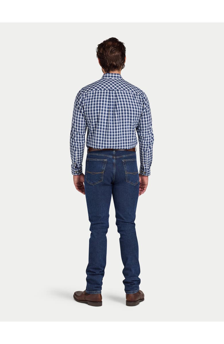 Raging Bull Mod Check Brushed Cotton Twill Shirt, Alternate, color, Navy