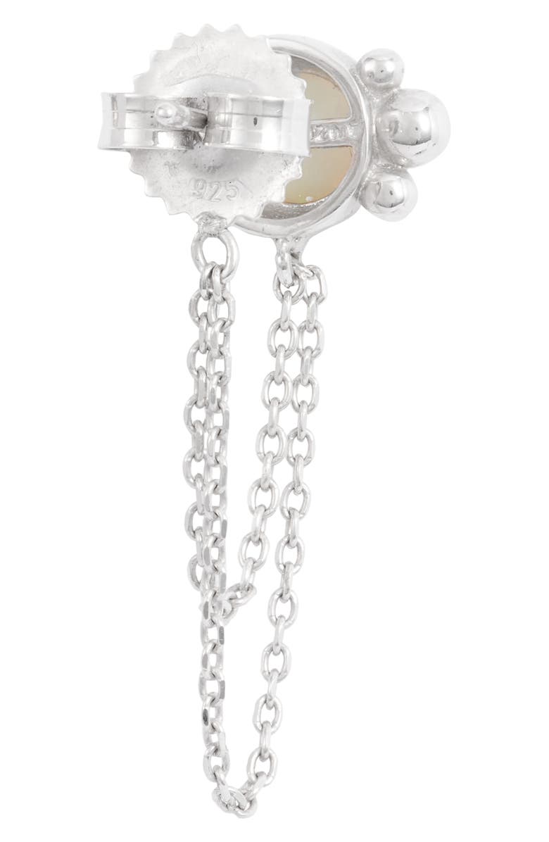 Anzie Bonheur Bubbling Brook Chain Detail Stud Earrings, Alternate, color, 