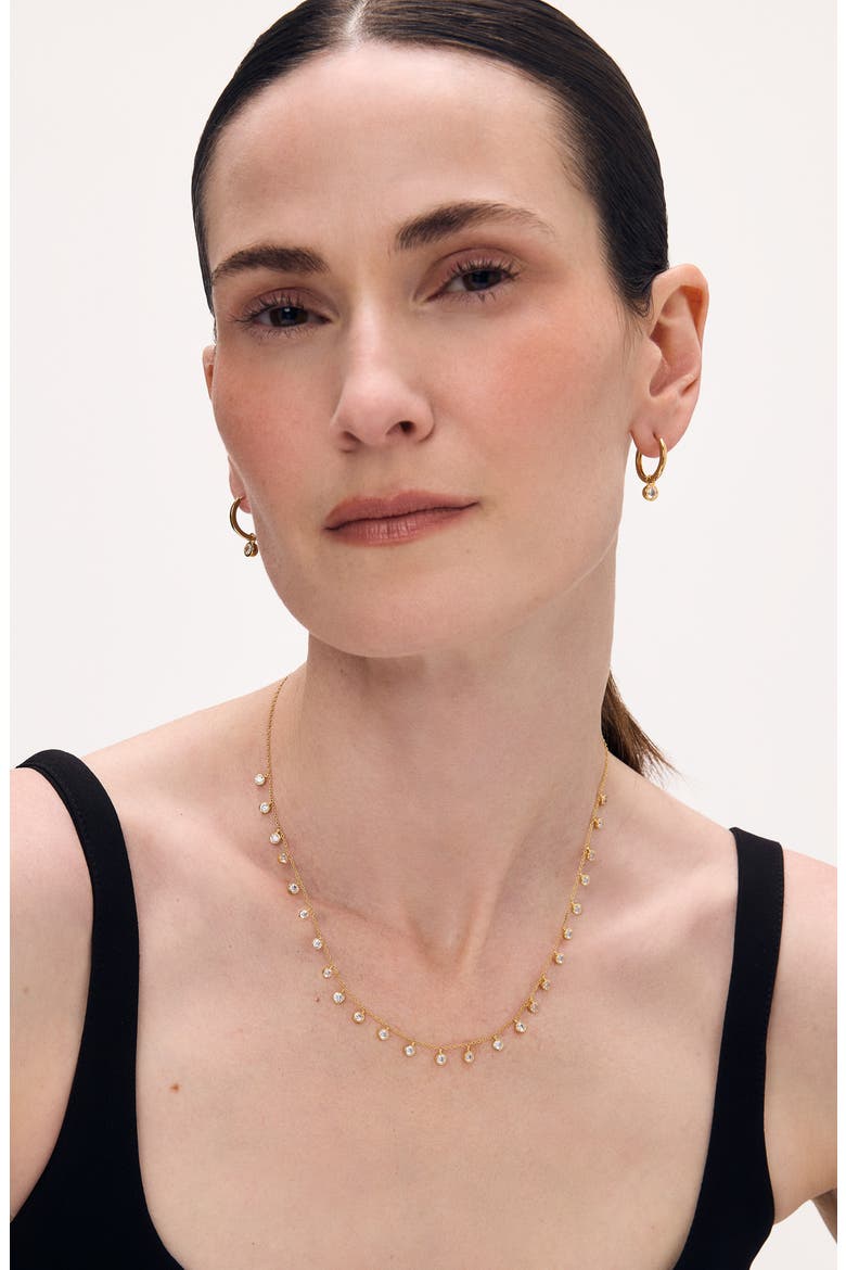 Orsay Charm Necklace, Alternate, color, CLEAR CZ
