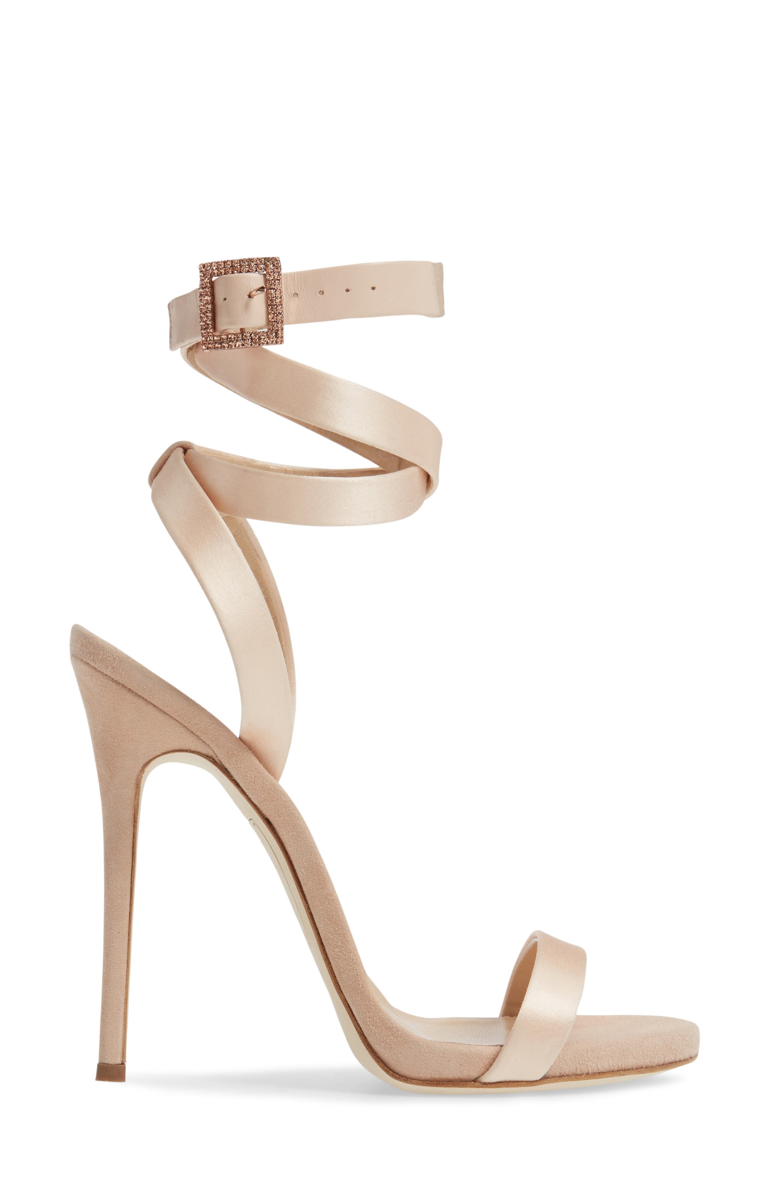 Giuseppe for Jennifer Lopez Leslie Sandal, Alternate, color, BEIGE SATIN