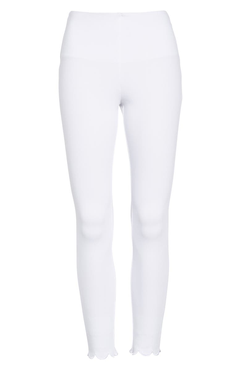 Lysse ́ Scallop Hem Denim Leggings, Alternate, color, 