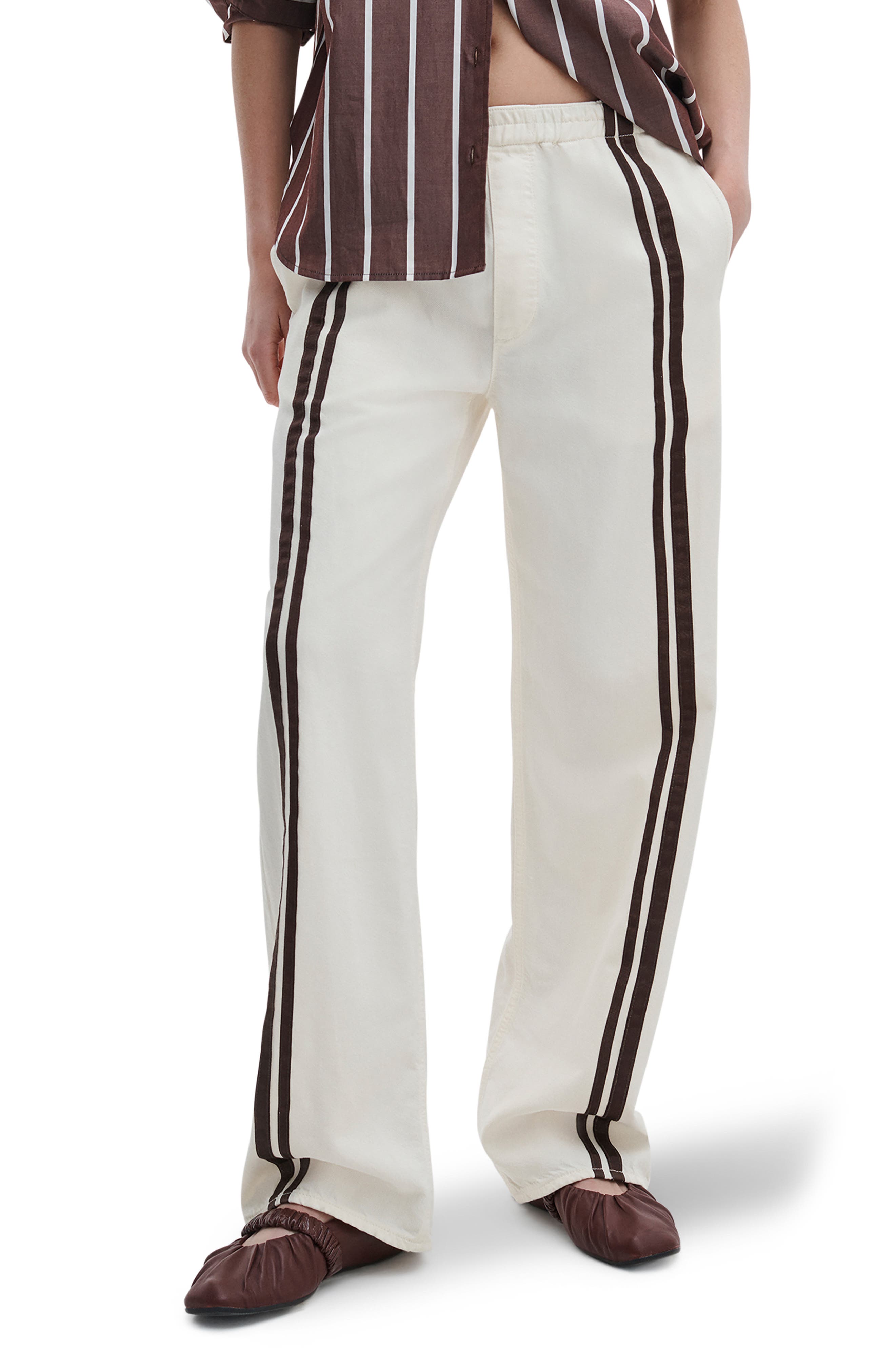 Featherweight Logan Pull-On Wide Leg Track Pants