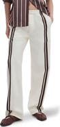 rag & bone Featherweight Logan Pull-On Wide Leg Track Pants
