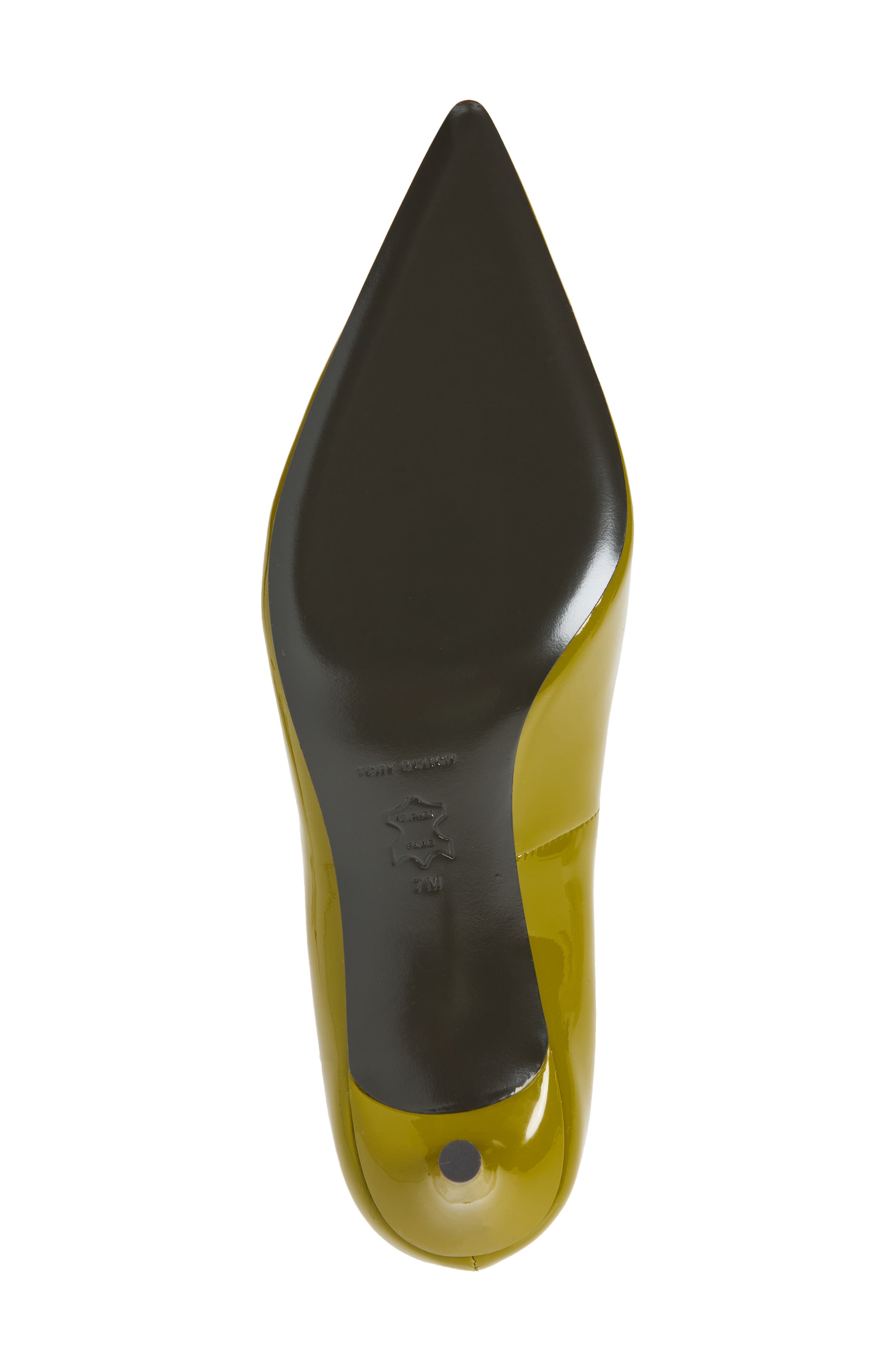 Charlie Patent Leather Pump, Alternate, color, MOSS / SILVER