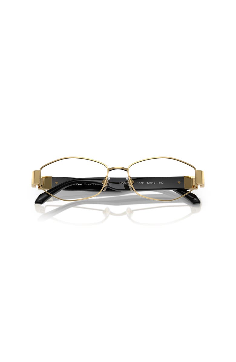 Versace 55mm Irregular optical glasses, Alternate, color, Gold
