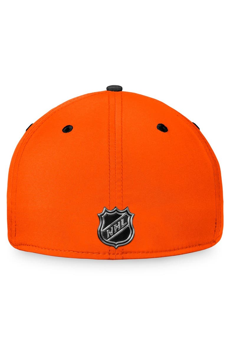 Men's Fanatics Branded Black/Orange Anaheim Ducks Authentic Pro Rink Camo Flex Hat, Alternate, color, Black