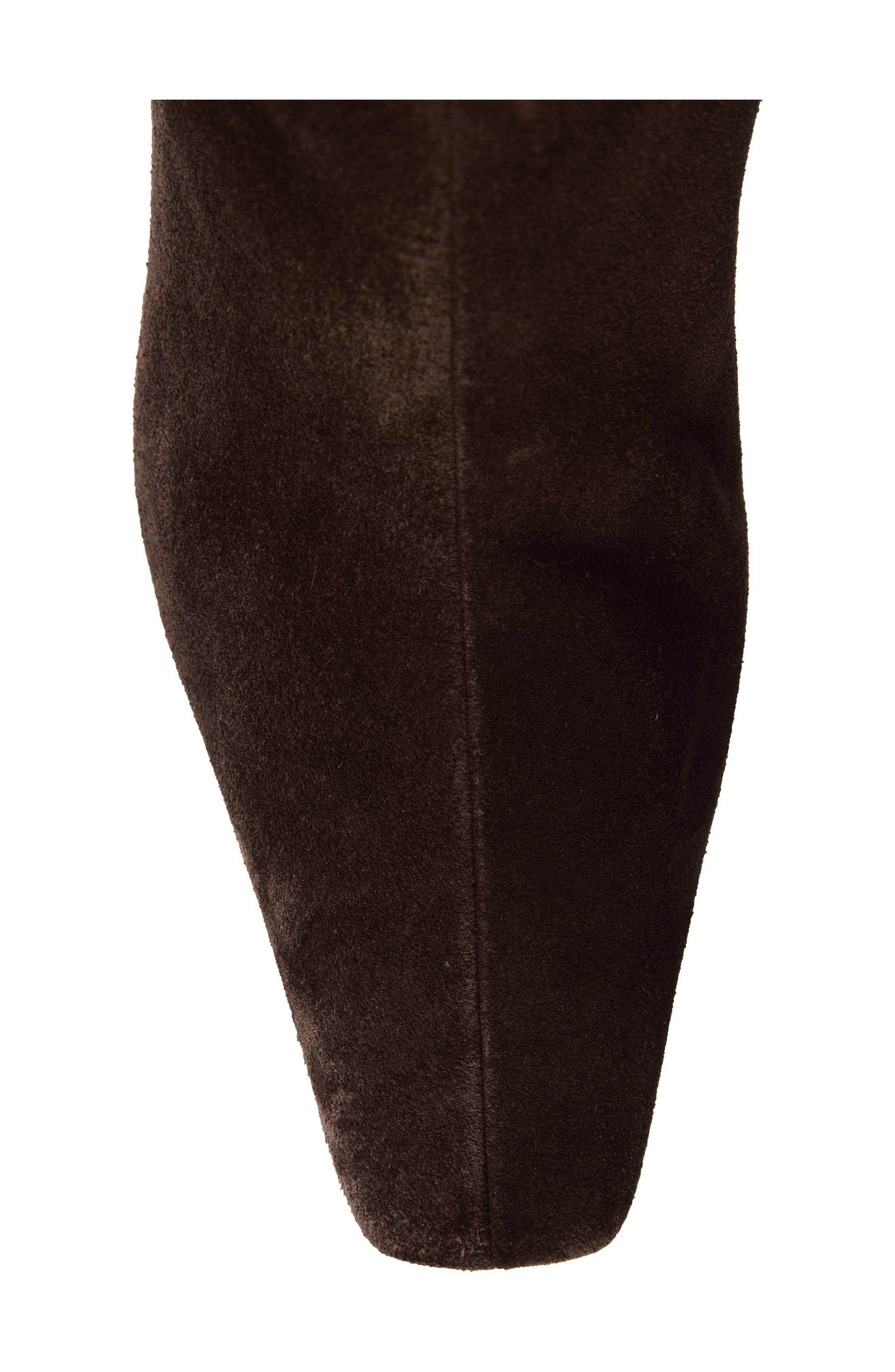 Kristie Knee High Boot, Alternate, color, DARK CHOCOLATE SUEDE