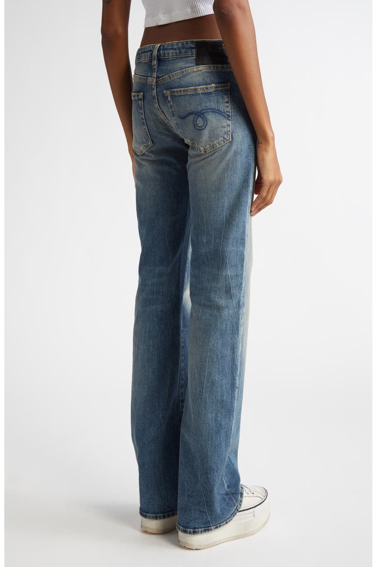 Flare Boyfriend Jeans, Alternate, color, KELLY STRETCH