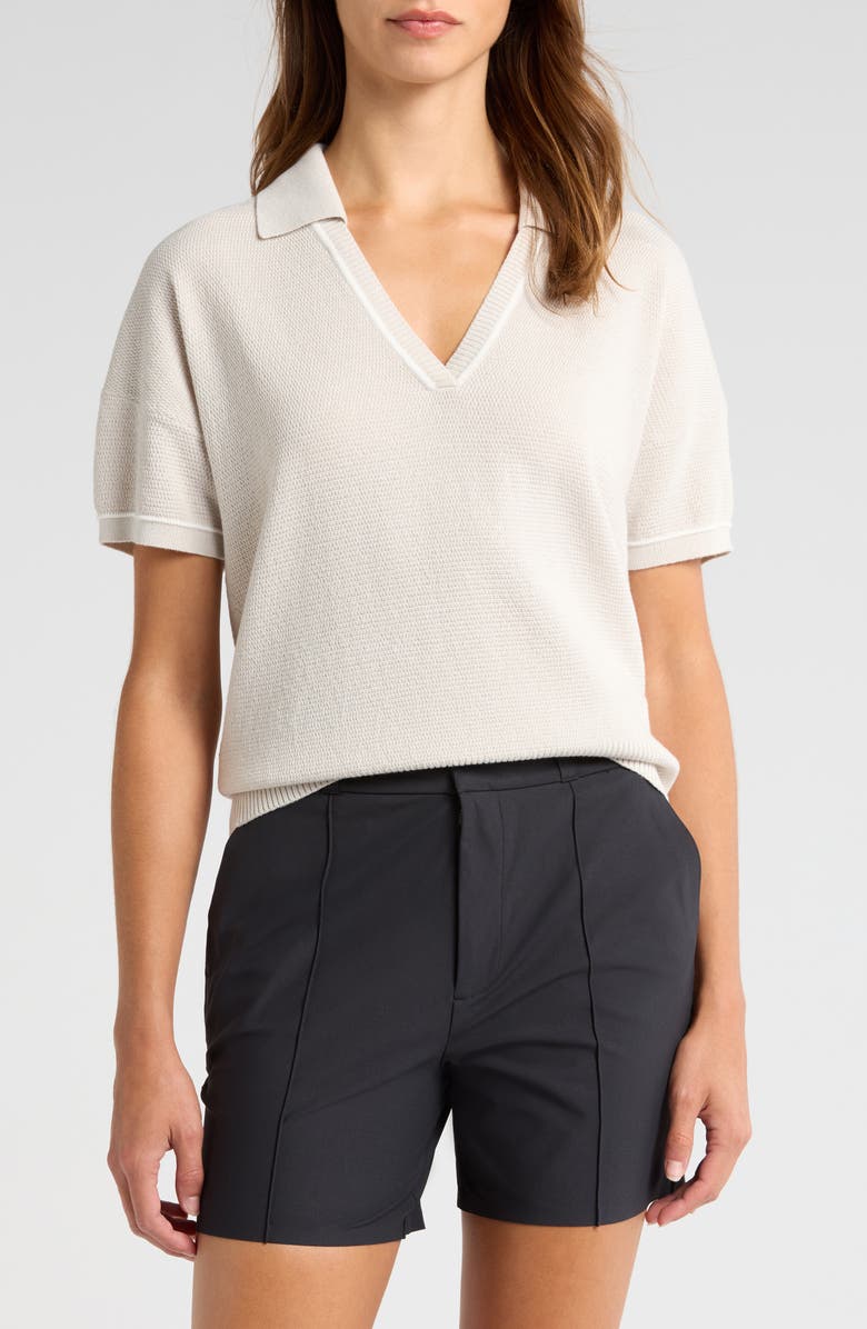 Rhone Birdie Short Sleeve Polo Sweater, Main, color, 