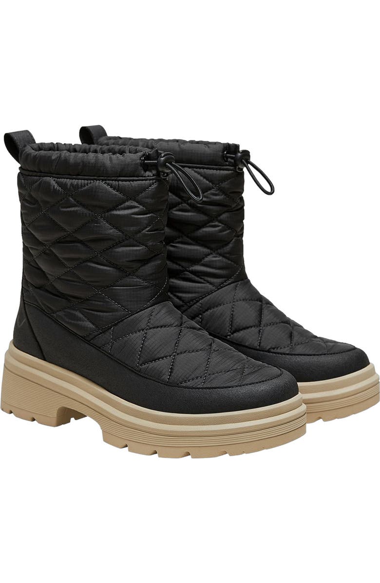 VIVAIA Quilted Waterproof PufferTherm Warm Boots, Alternate, color, Black Water Prf
