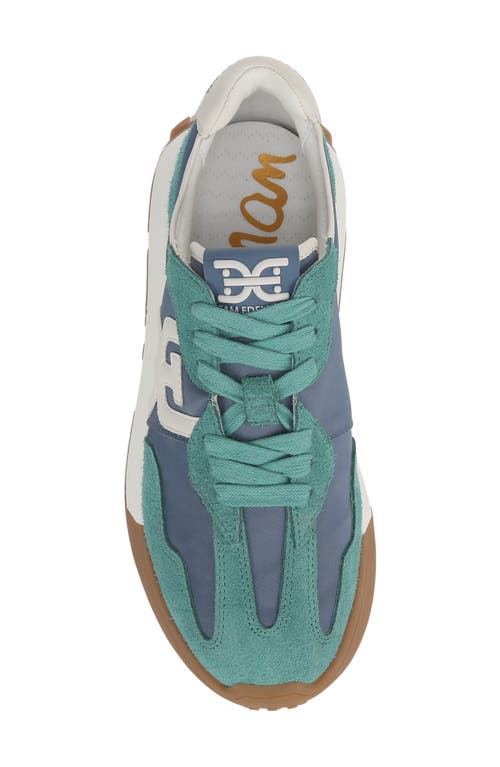 Shop Sam Edelman Langley Sneaker In Coastal Blue/marine Green