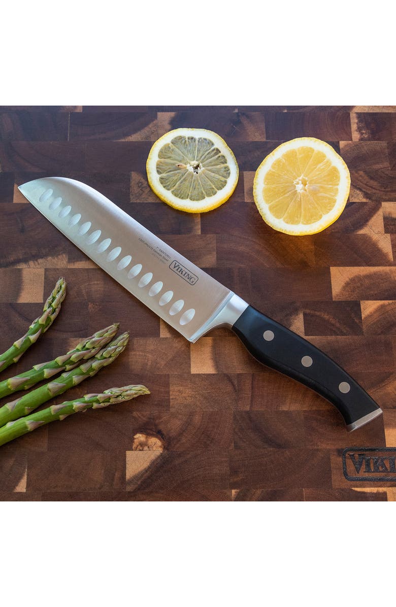 Viking 15-Piece German Steel & Acacia Wood Knife Block Set, Alternate, color, Acacia Wood