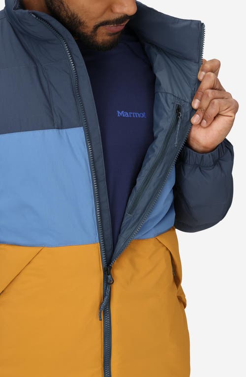Marmot Ares Packable Recycled Nylon 700 Fill Power Down Puffer Jacket In Multi