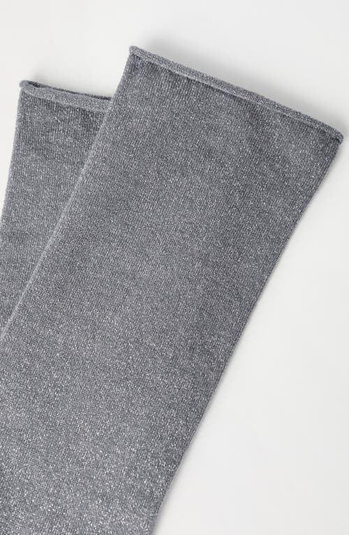 Brunello Cucinelli Cashmere Knit Socks In Medium Grey