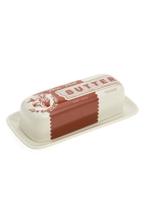 Cow Lidded Butter Dish