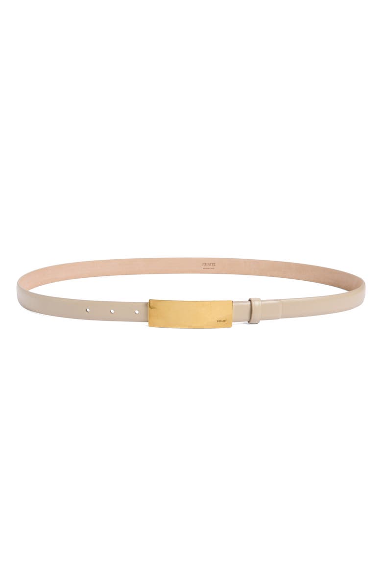 Khaite Berlin Leather Belt, Main, color, Burro