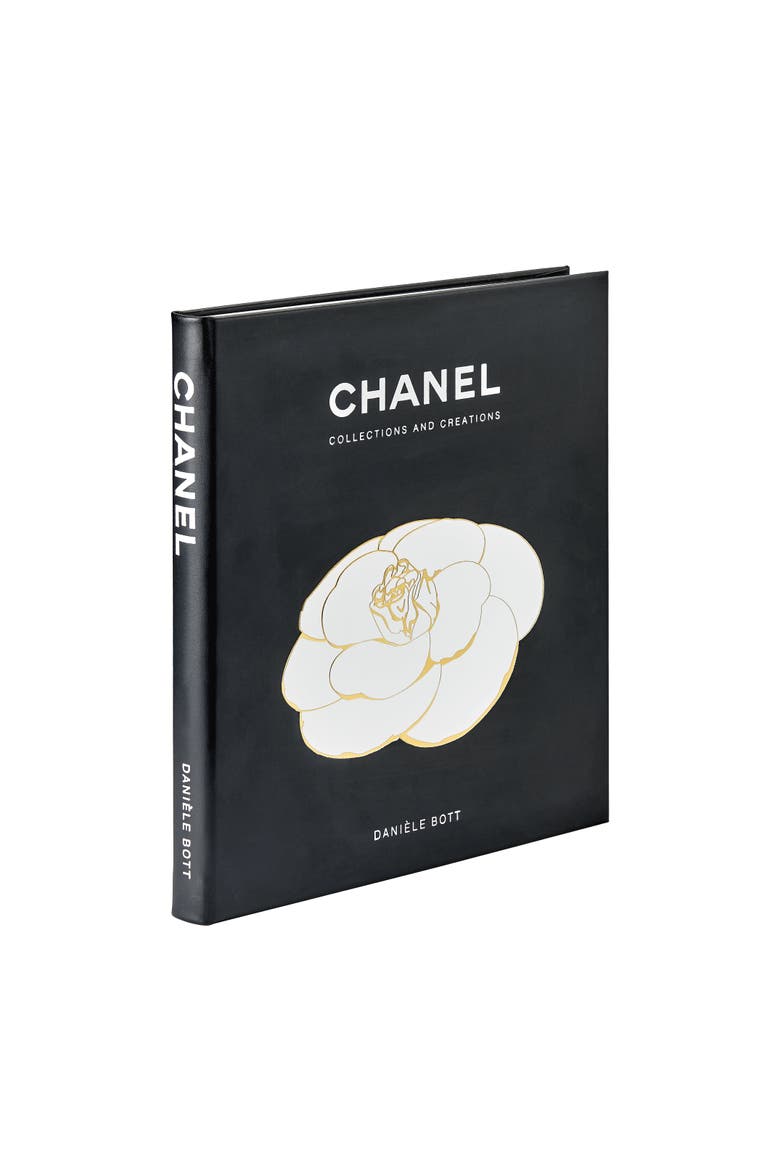 Chanel Collections and Creations Leather Coffee Table Book, Alternate, color, black