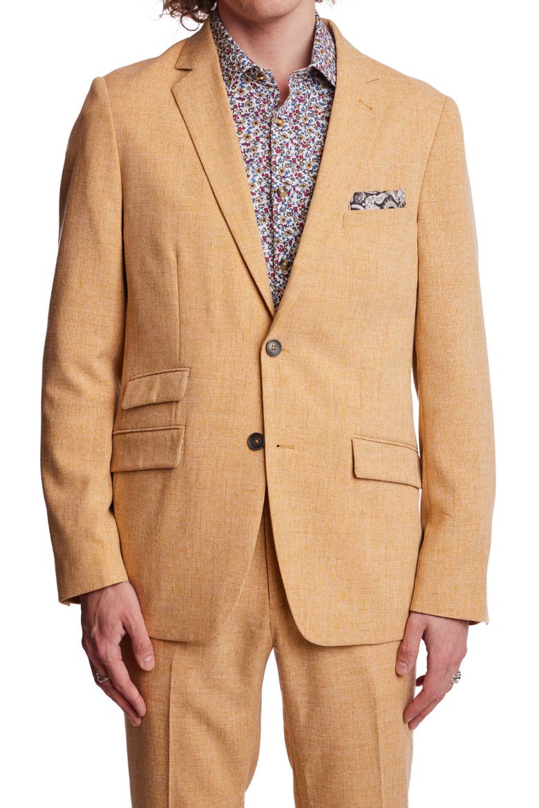 Dover Slim Fit Sport Coat, Main, color, MUSTARD MELANGE