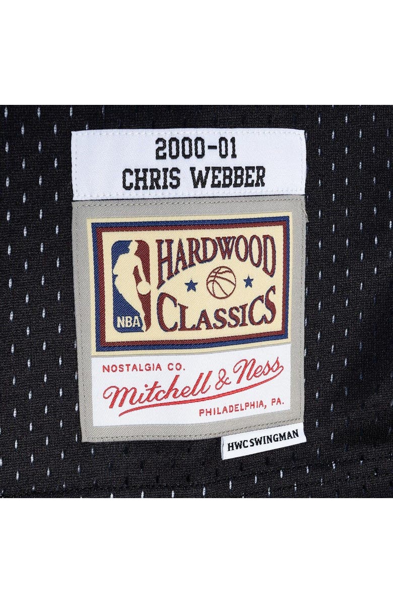 Mitchell & Ness Men's Mitchell & Ness Chris Webber Purple/Black Sacramento Kings Hardwood Classics 2000/01 Split Swingman Jersey, Alternate, color, 