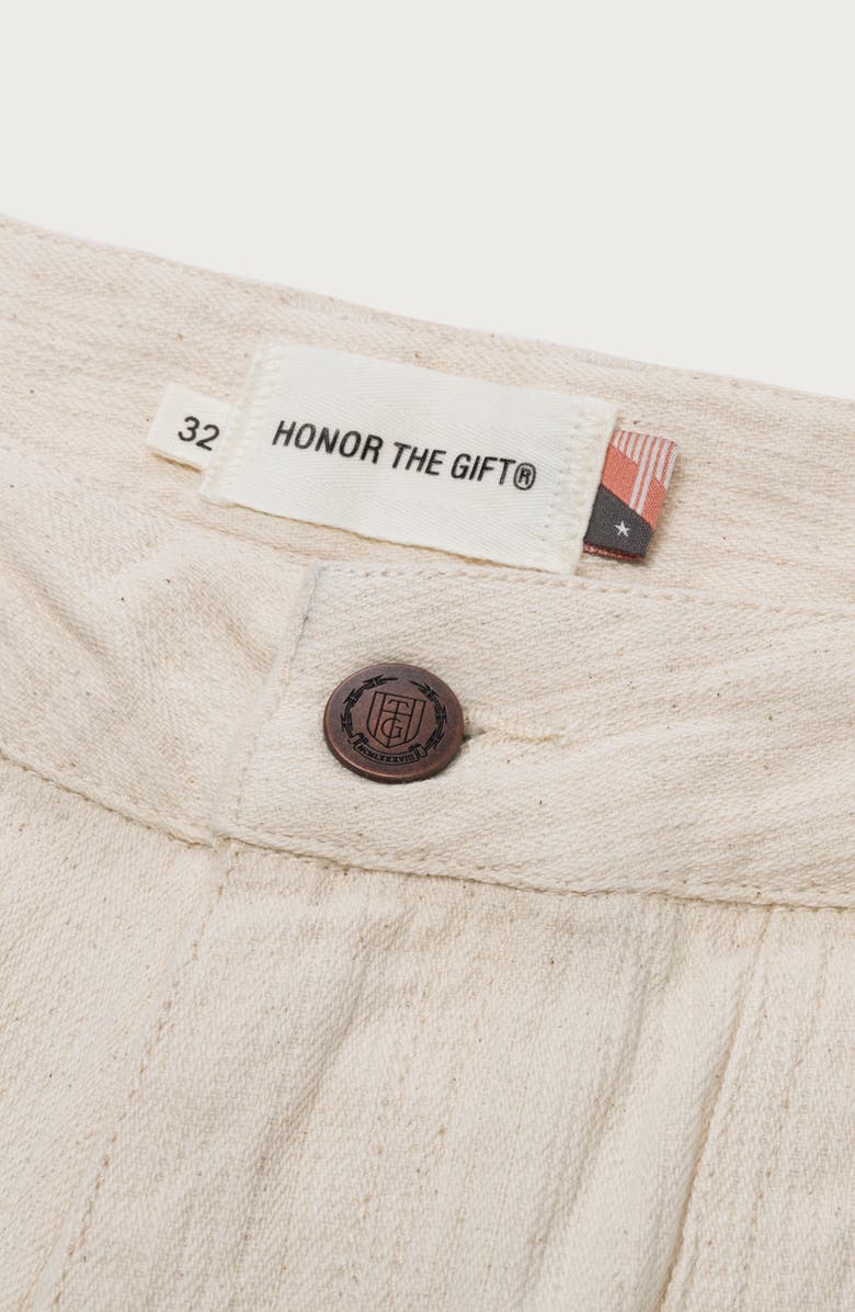 HONOR THE GIFT Gears Denim Carpenter Shorts, Alternate, color, Cream
