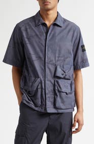 Stone Island Camo Ripstop Utility Shirt