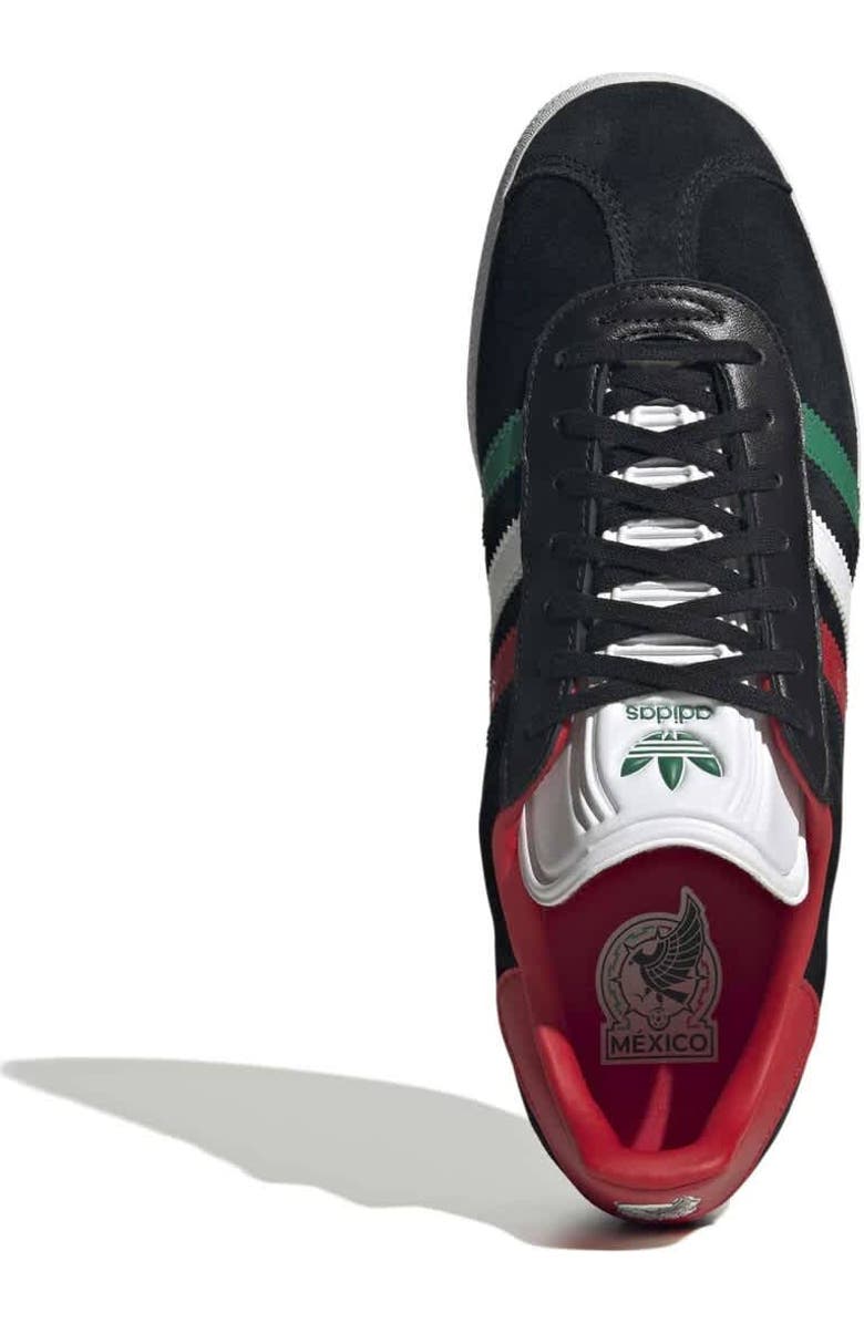 adidas Men's adidas Black Mexico National Team Gazelle Shoes, Alternate, color, Black