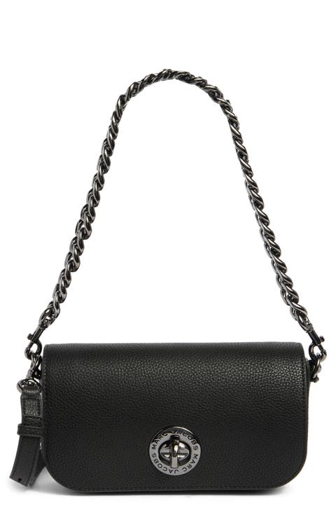 DTM Signet Turnlock Shoulder Bag with Chain