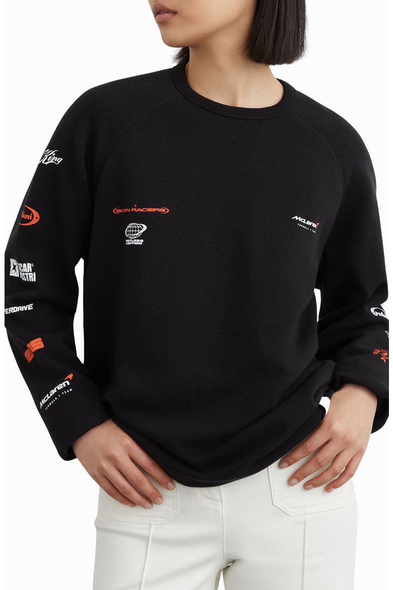 Kruz Thermal Graphic Long Sleeve T-Shirt, Main, color, BLACK