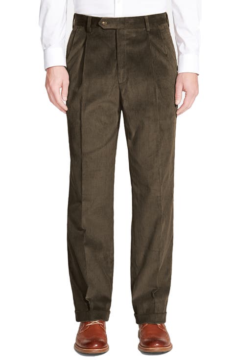Italian 8-Wale Luxury Corduroy Pleated Trousers (Regular
Big)