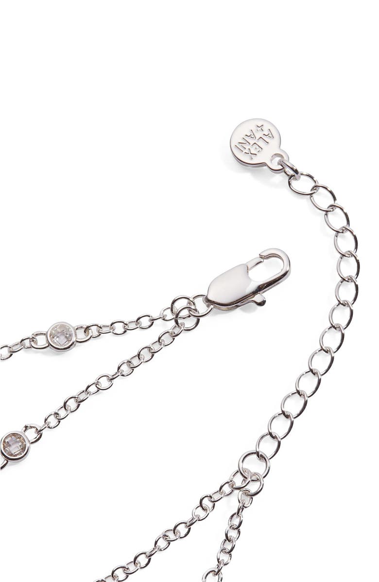 Alex and Ani Abuela Infinity Adjustable Chain Bracelet, Alternate, color, Silver