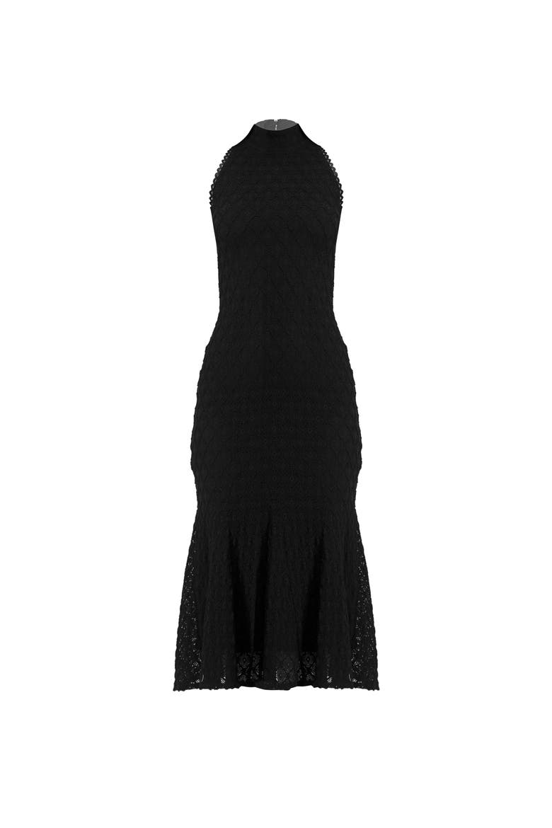 Knitted Midi Dress, Alternate, color, Black